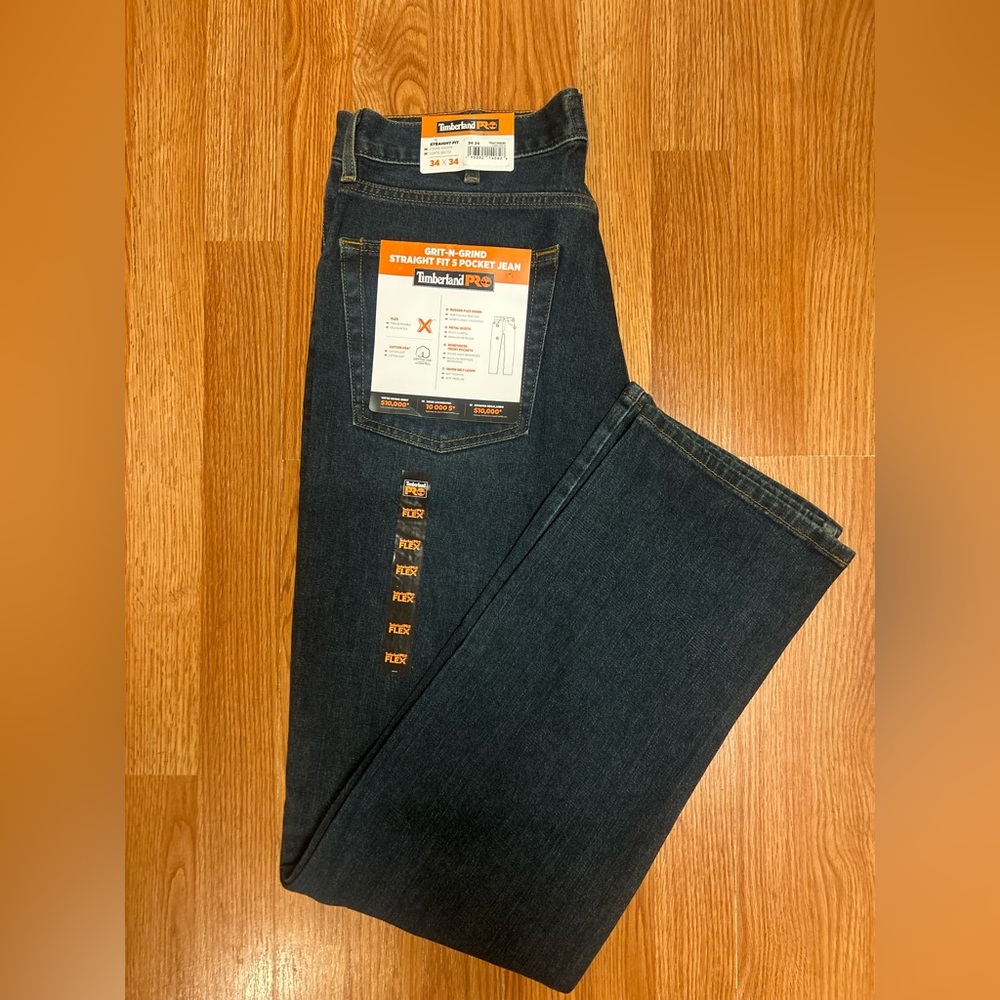 Timberland pro flex straight fit denim pants NWT